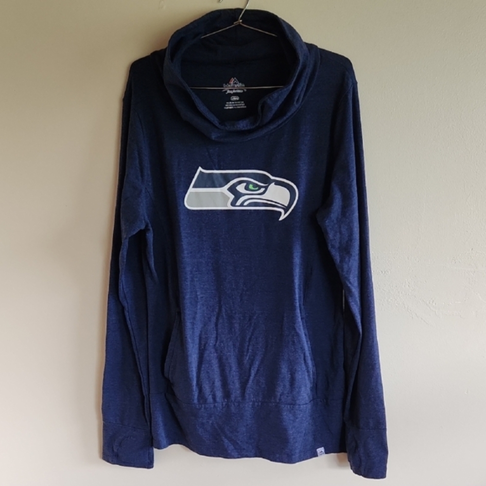 Seattle‎ Seahawks Navy Blue, Cowl neck Hoodie
